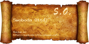 Swoboda Ottó névjegykártya